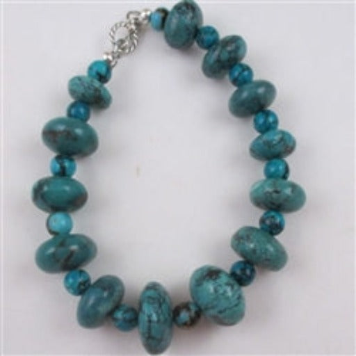 Buy classic graduating turquoise beaded bracelet